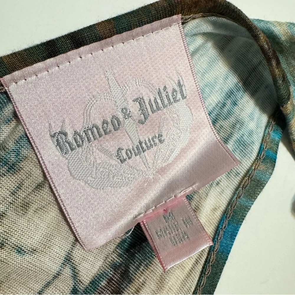 Romeo & Juliet Couture Elegant Multicolor Maxi Dress Medium - Picture 4 of 8